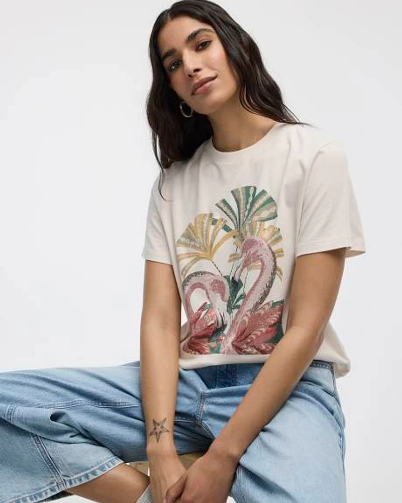 Crew-Neck Graphic T-Shirt