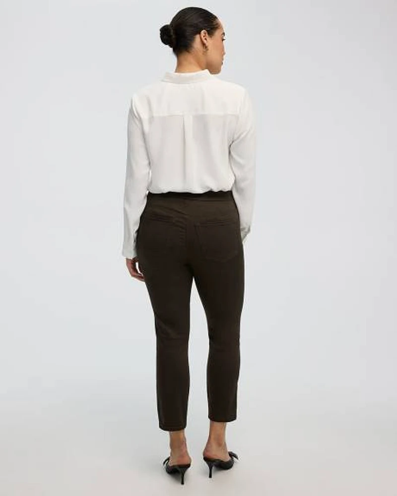 Leggings pantacourt en denim