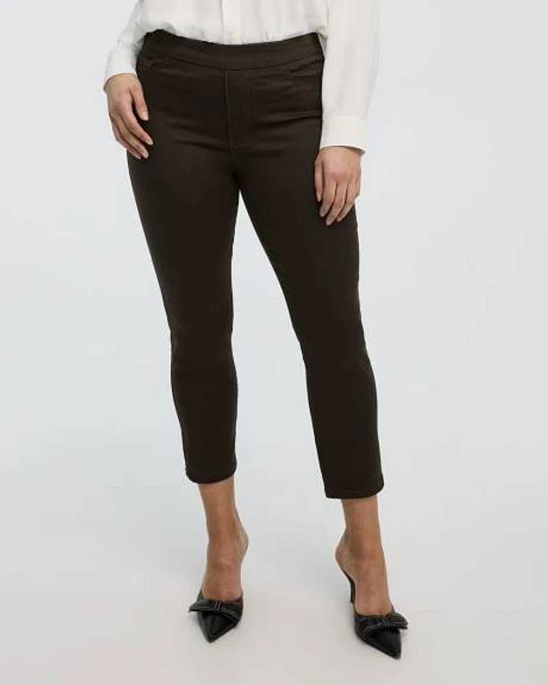 Leggings pantacourt en denim