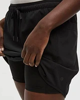 Skort with Elastic Waistband