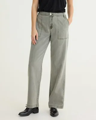 Reitmans, Pants & Jumpsuits, Reitmans Size 4 Olive Green Utility Capri  Pants