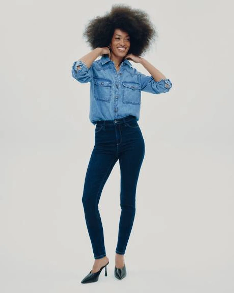 Jean Skinny à taille haute
