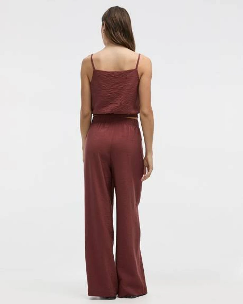 Square-Neck Tank with Bubble Hem