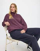 Half-Zip Textured Pullover