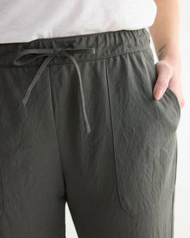 High-Rise Piqué Jogger Pant