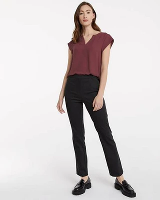 Straight-Leg High-Rise Pant