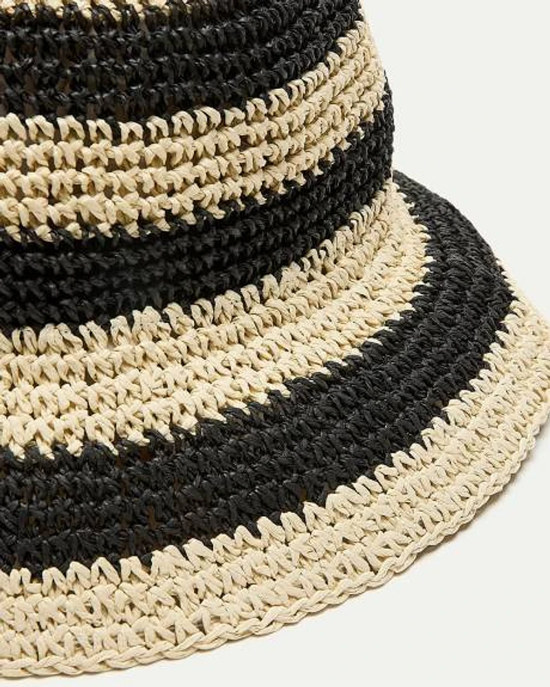 Straw Bucket Hat