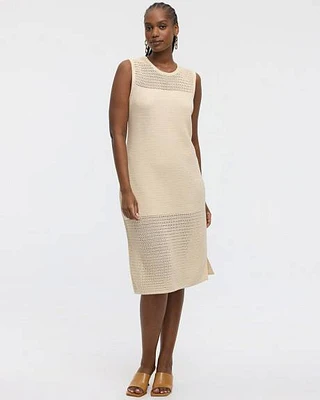 Sleeveless Midi Sweater Dress