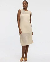 Sleeveless Midi Sweater Dress