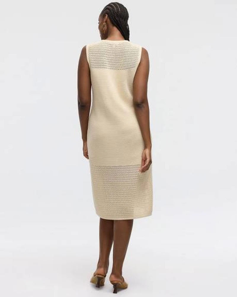 Sleeveless Midi Sweater Dress