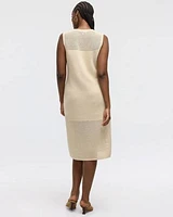 Sleeveless Midi Sweater Dress
