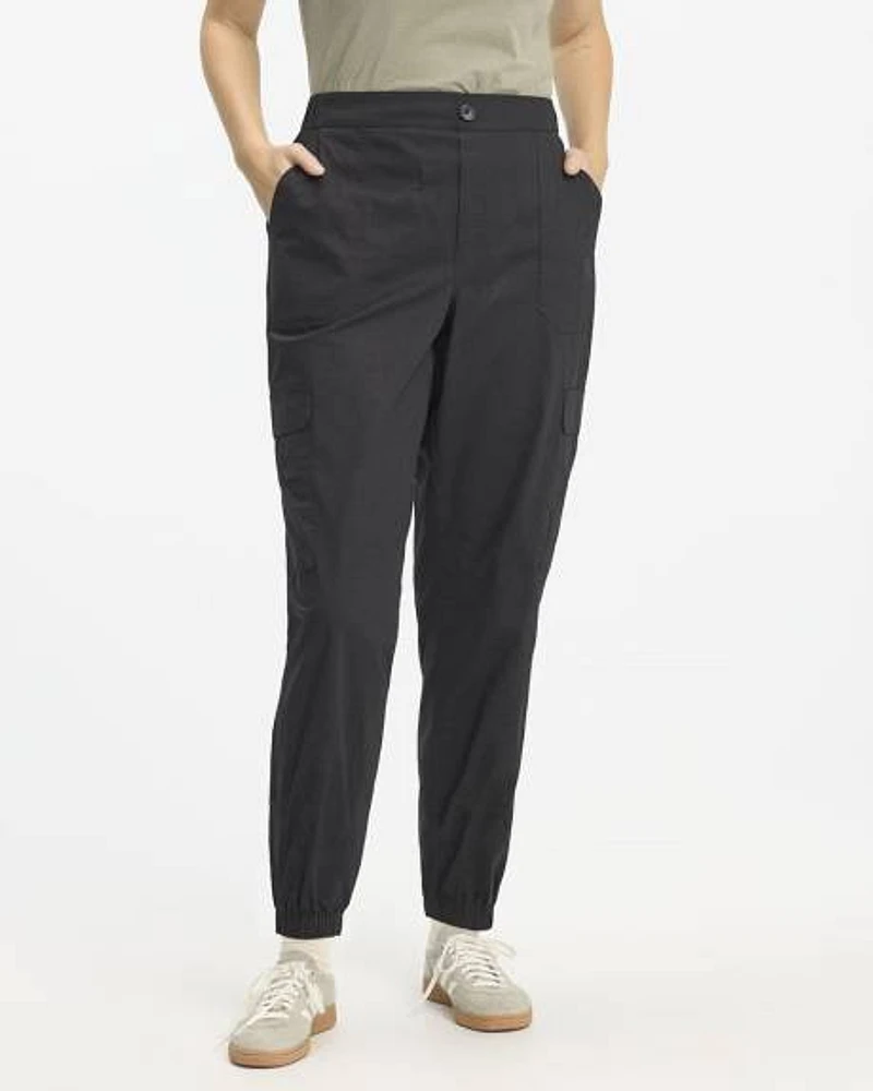 Poplin Jogger with Cargo Pockets