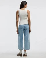 Square-Neck Ribbed Tank
