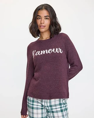 Long-Sleeve Crew-Neck PlushSoft Sweater