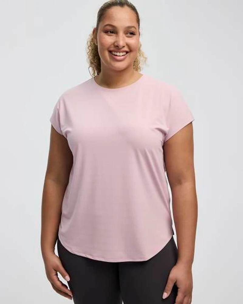 Extended-Sleeve Jacquard Tee