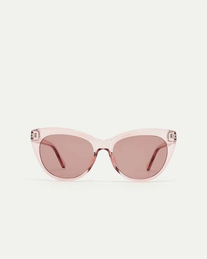 Lunettes de soleil oeil chat en plastique