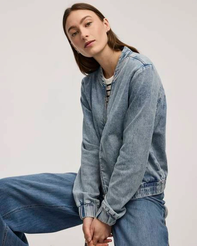 Denim Bomber Jacket