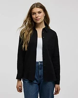 Long-Sleeve Textured Shirt