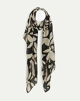 Scarf with Floral Pattern