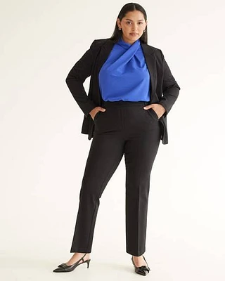 Straight-Leg High-Rise Pants