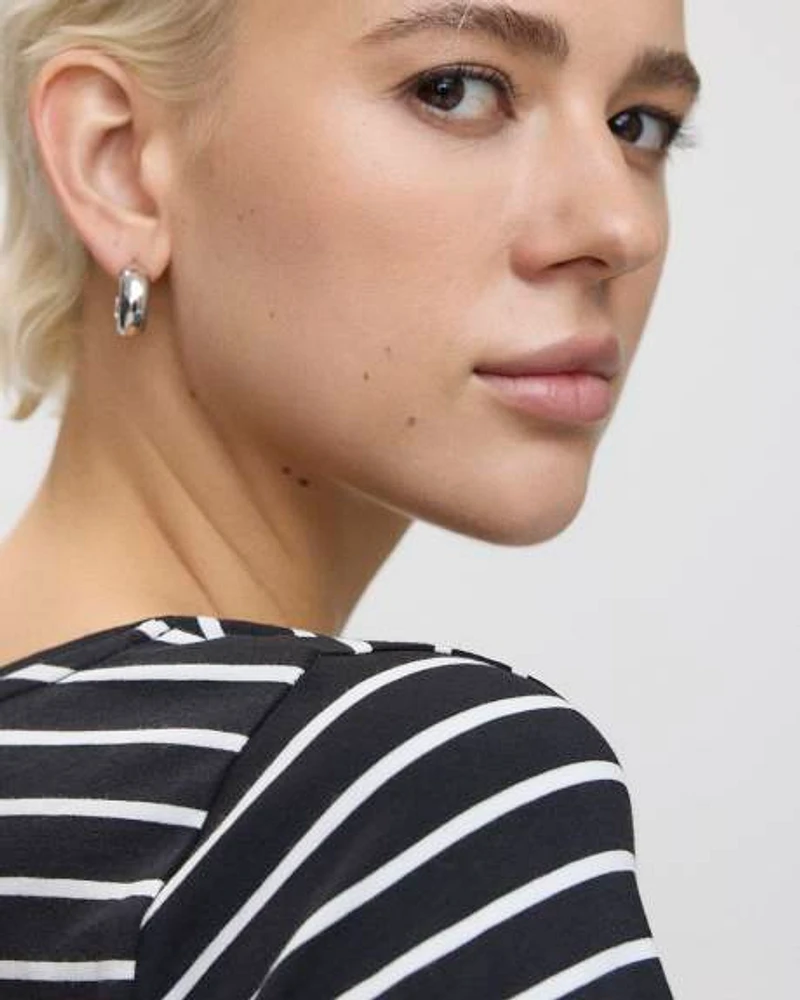 Striped Scoop Neck T-Shirt