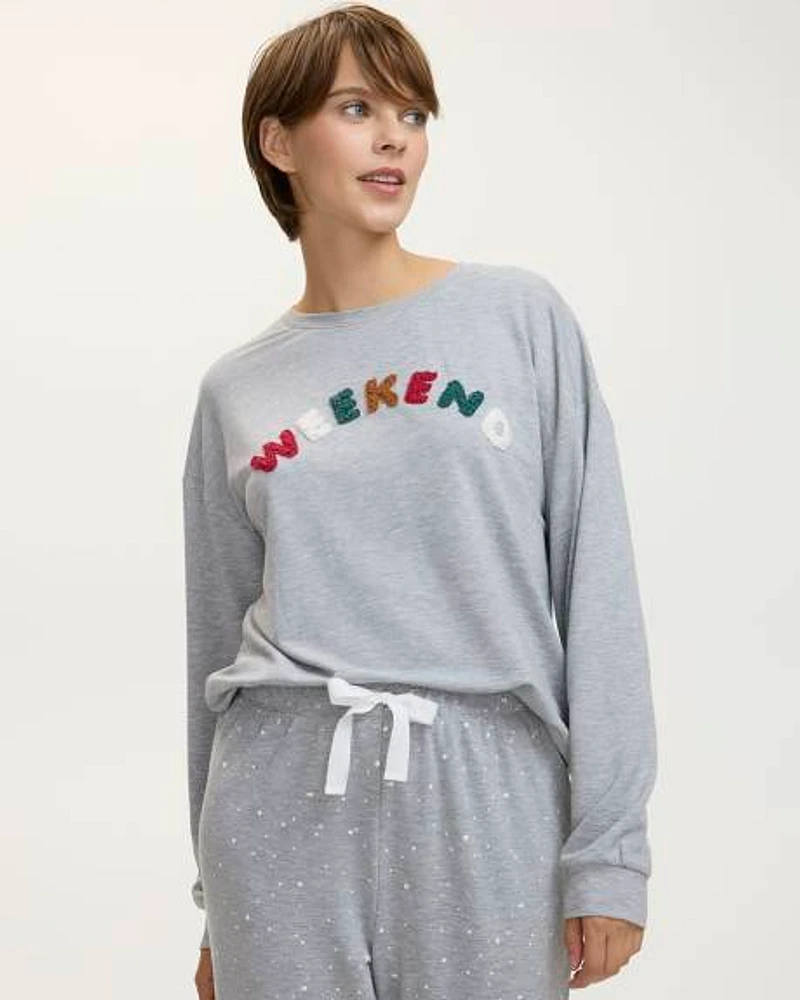 Long-Sleeve Crew-Neck Sweatshirt