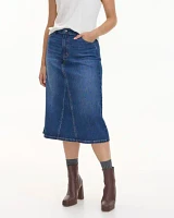 Midi Denim Skirt