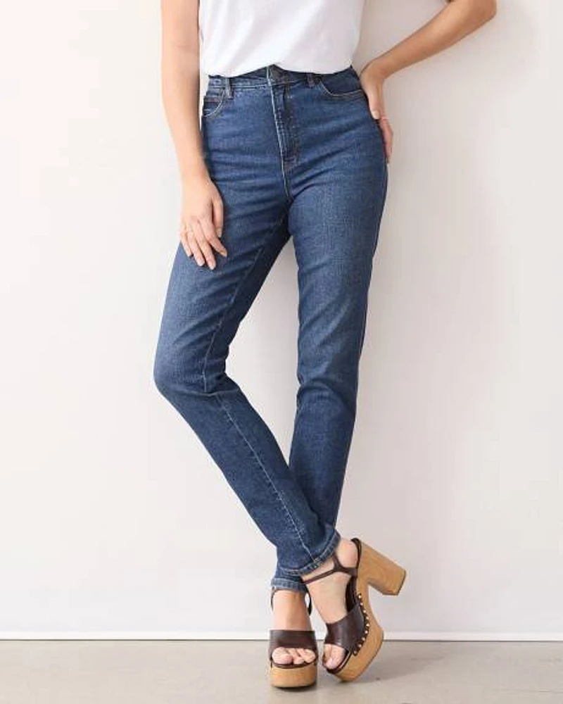 Slim-Leg High-Rise Jean