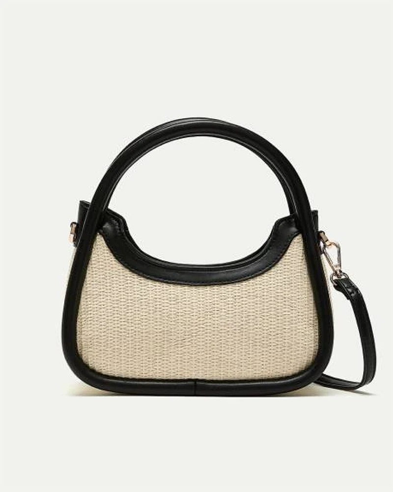 Mini sac à main en paille