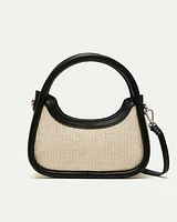 Mini sac à main en paille
