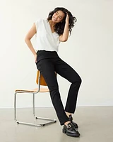 Straight-Leg Mid-Rise Jean