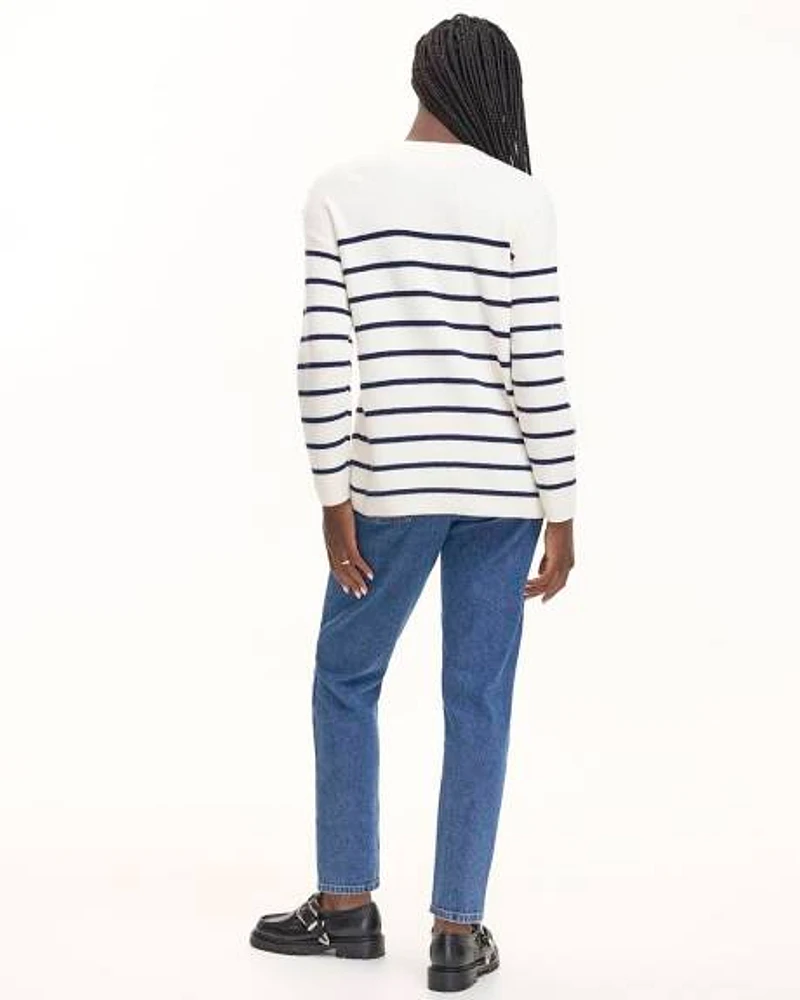 Long-Sleeve Crew-Neck Sweater