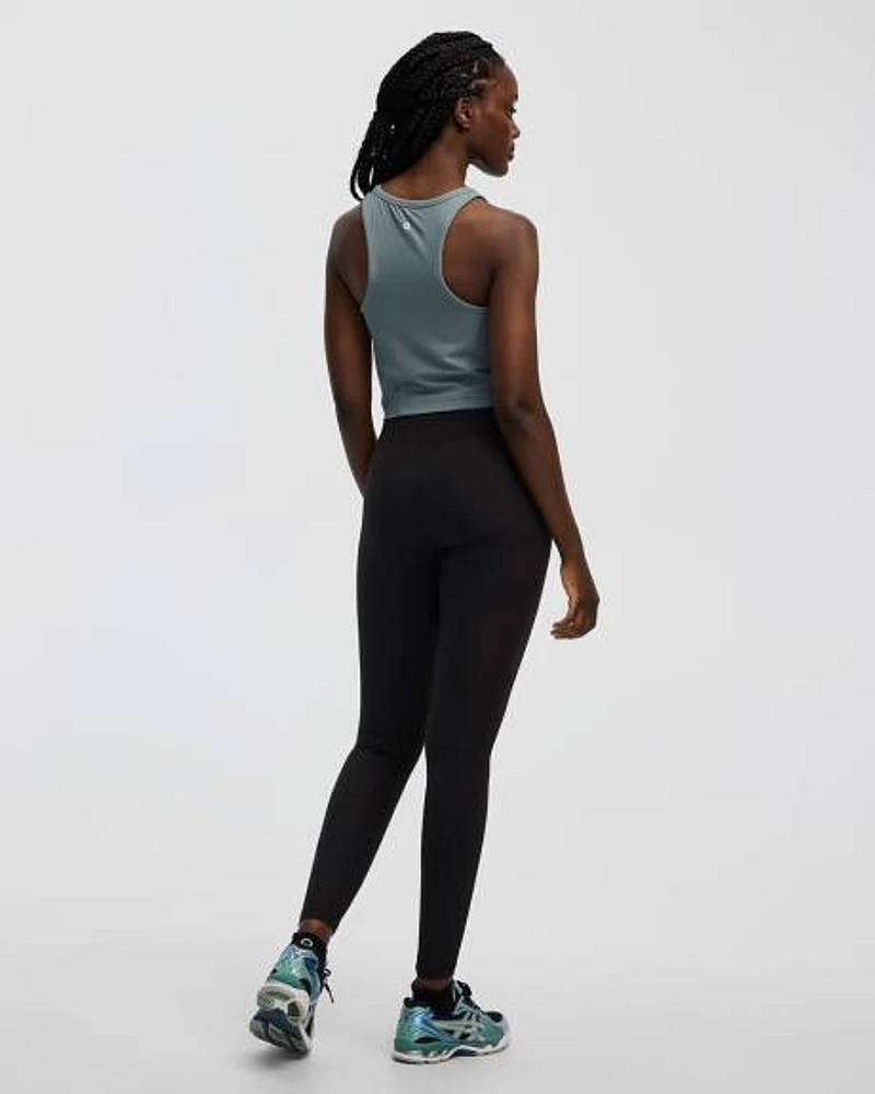 Legging côtelé à taille haute