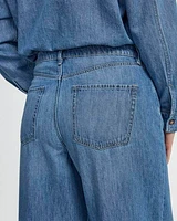 Wide-Leg High-Rise Jean