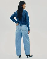 High-Rise Barrel Jeans