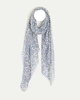 Scarf with Ditsy Floral Pattern