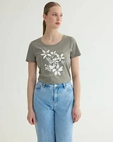 Scoop-Neck Cotton Tee