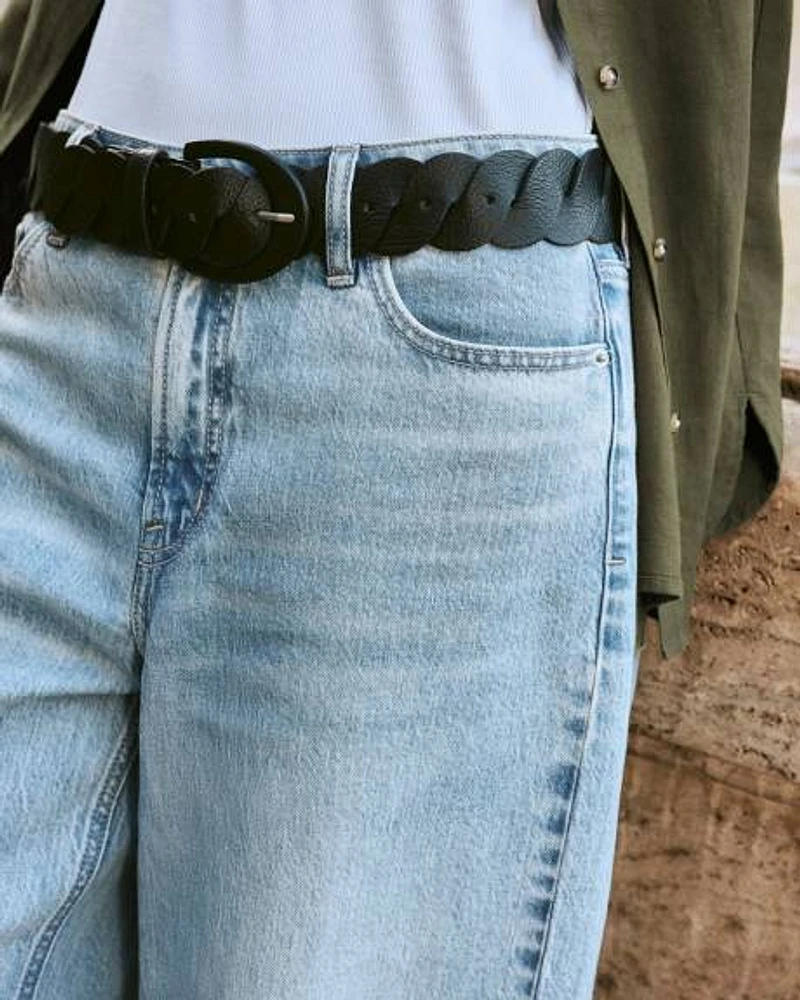 Ceinture torsadée en faux cuir