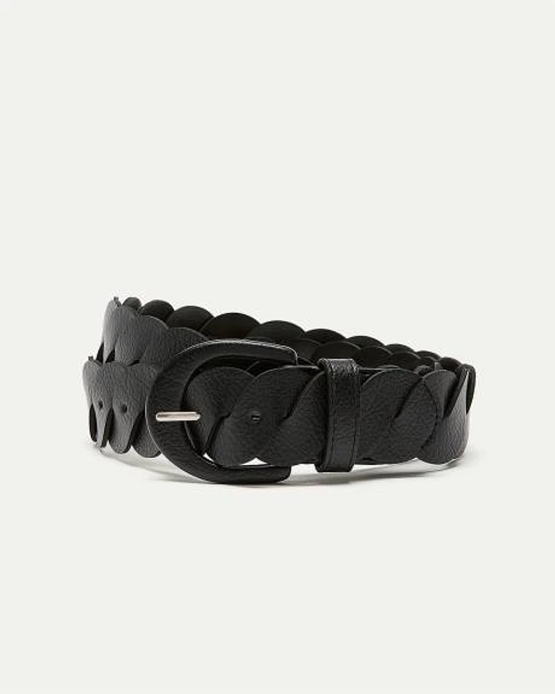 Ceinture torsadée en faux cuir