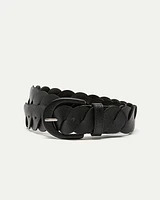 Ceinture torsadée en faux cuir