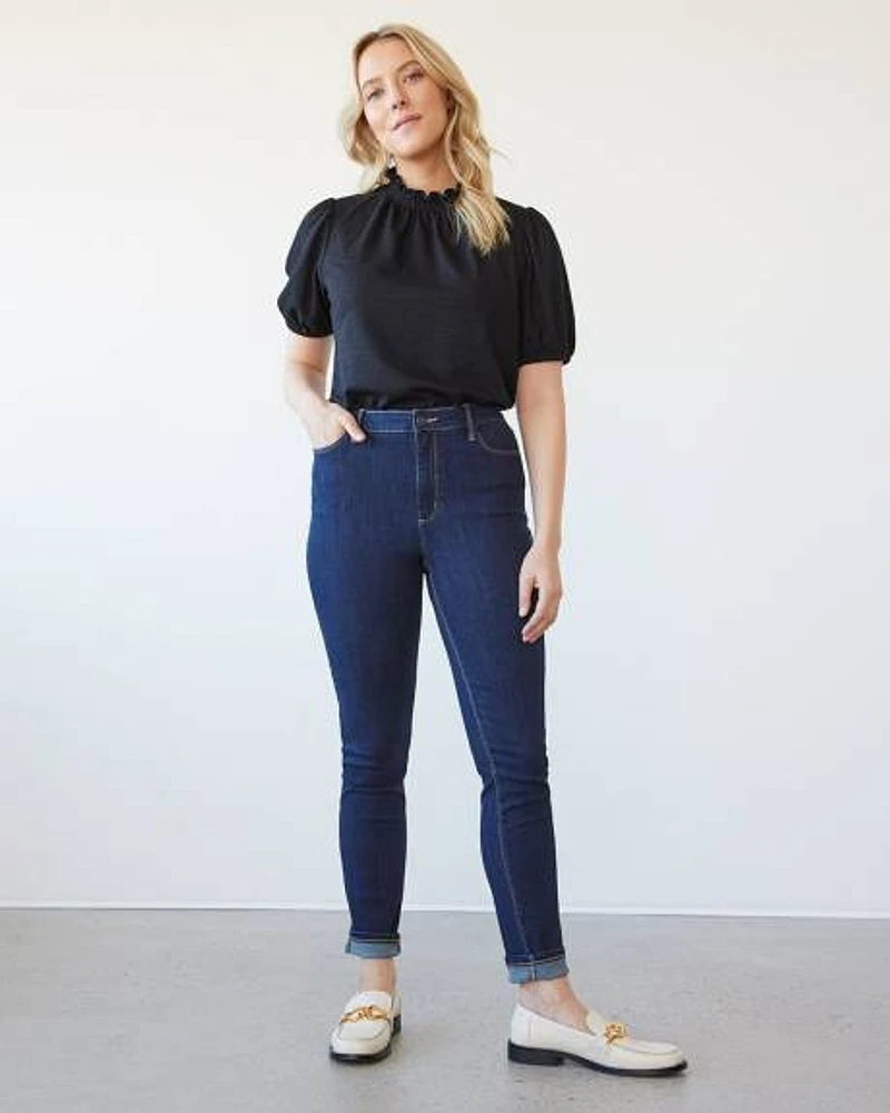 Skinny-Leg High-Rise Jean, Signature Soft