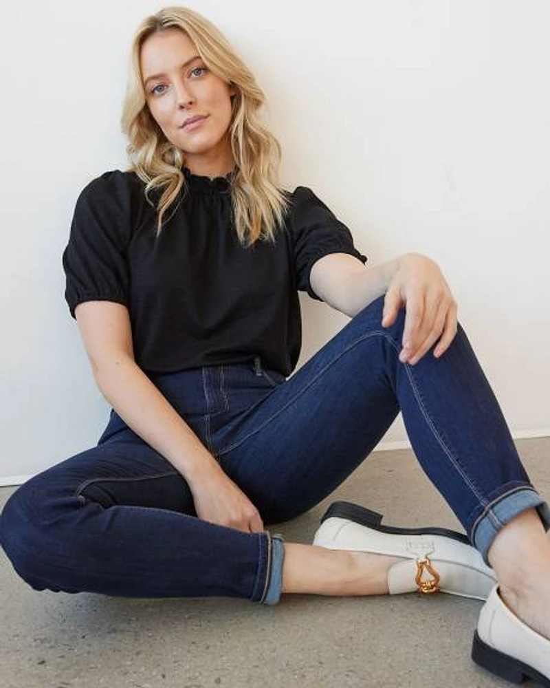 Skinny-Leg High-Rise Jean, Signature Soft