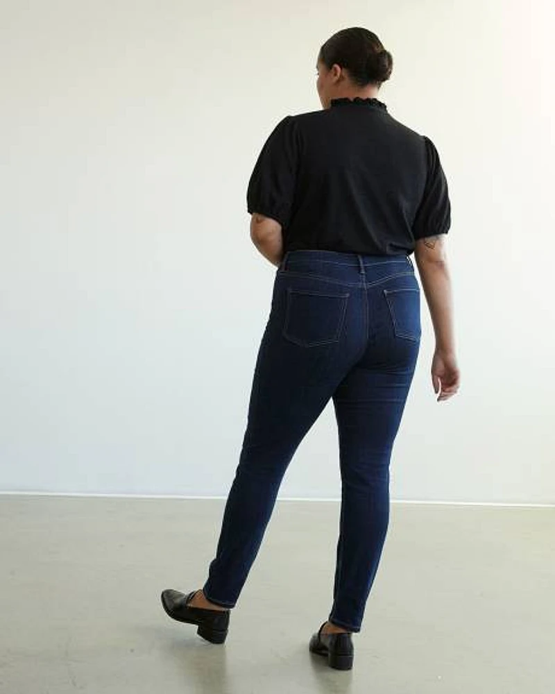 Skinny-Leg High-Rise Jean, Signature Soft