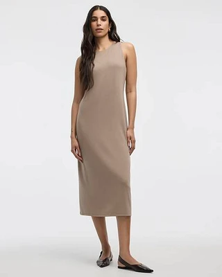 Robe midi droite sans manches