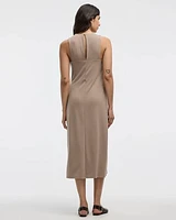 Robe midi droite sans manches