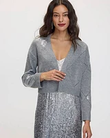 Long-Sleeve PlushSoft Bolero with Sequins