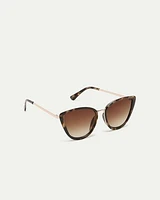 Lunettes de soleil oeil de chat à motif mouchet