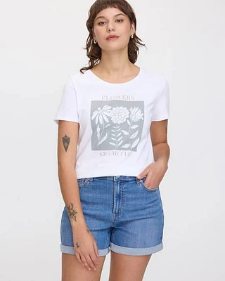 Scoop Neck Graphic T-Shirt