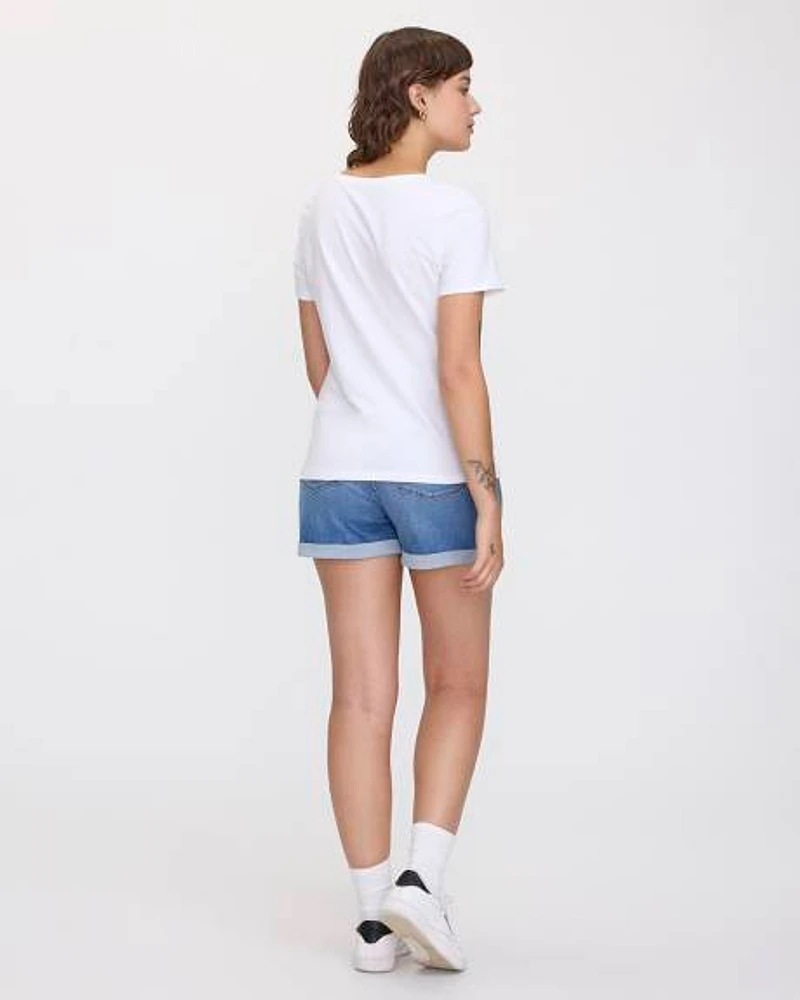 Scoop Neck Graphic T-Shirt