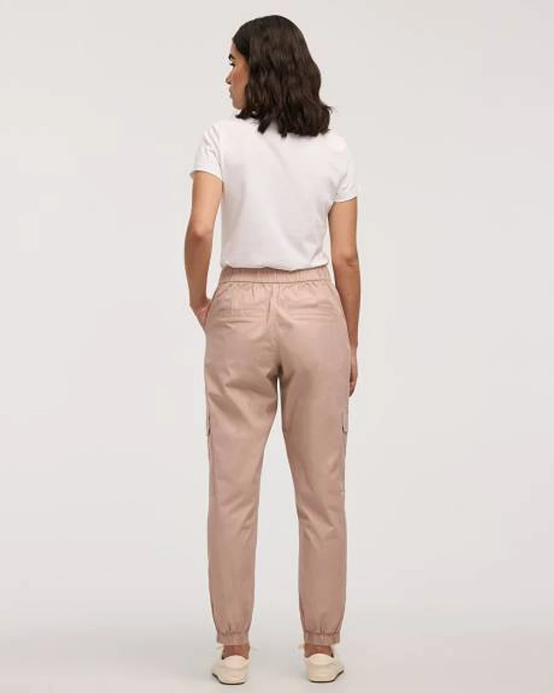 Poplin Jogger with Cargo Pockets